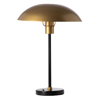 Lampa stołowa Flynn art deco czarno-złota